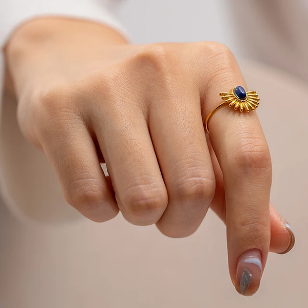 Athens Navy Luck Ring