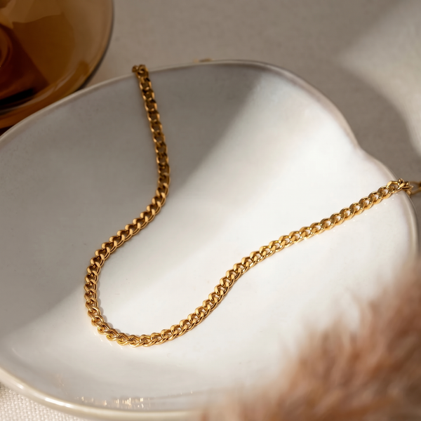 Ibiza Curb Anklet (Gold)
