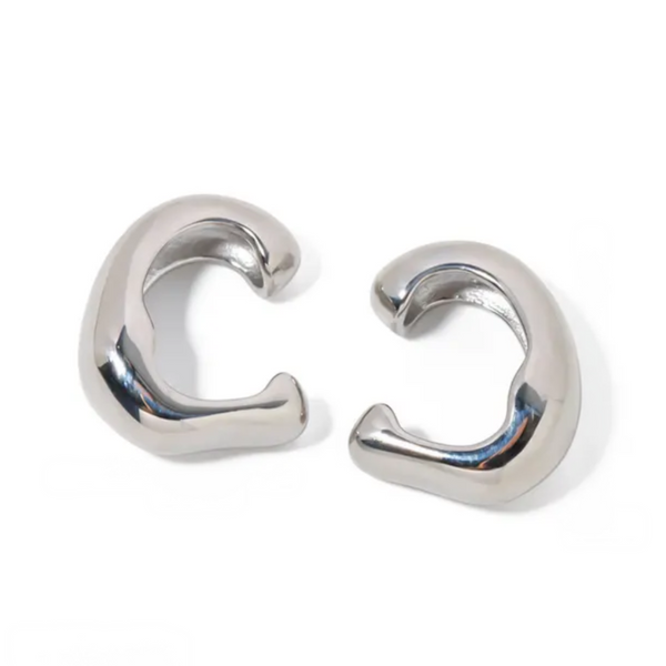 Petra Hammered Earcuffs (Silver)