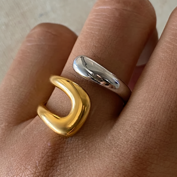 Tulum Wrap Ring (Gold & Silver)