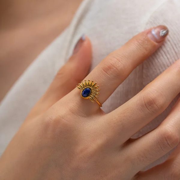 Athens Navy Luck Ring