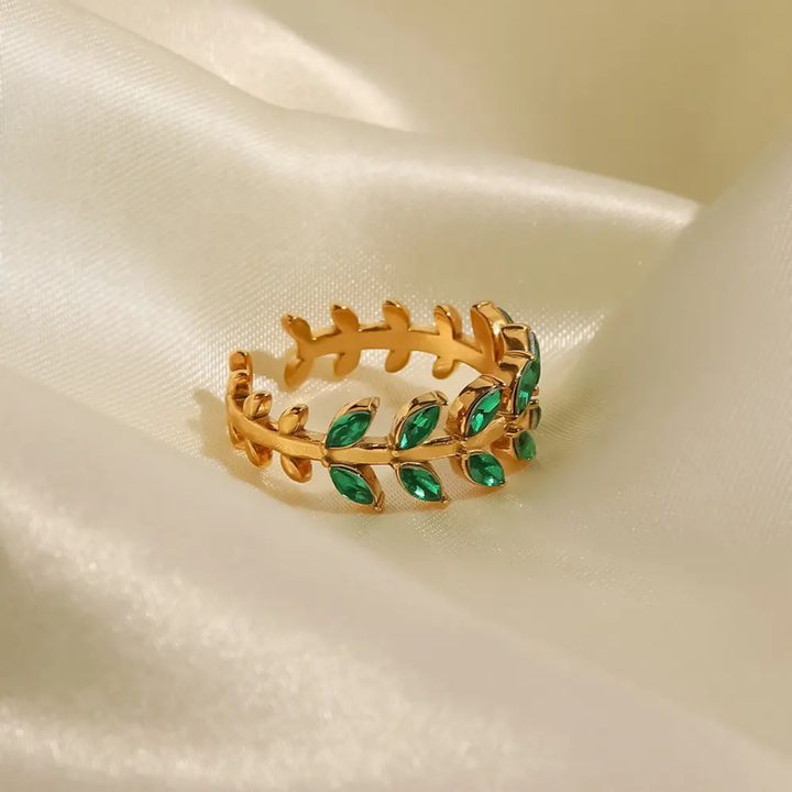 Green Palms - Ring