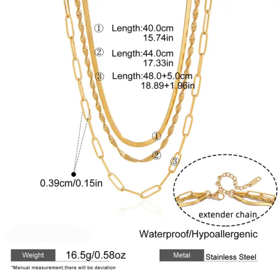 Amara - 3 Layers Necklace