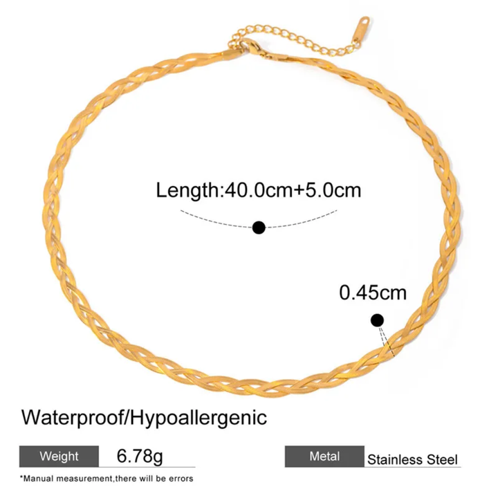 Golden Braids - Necklace