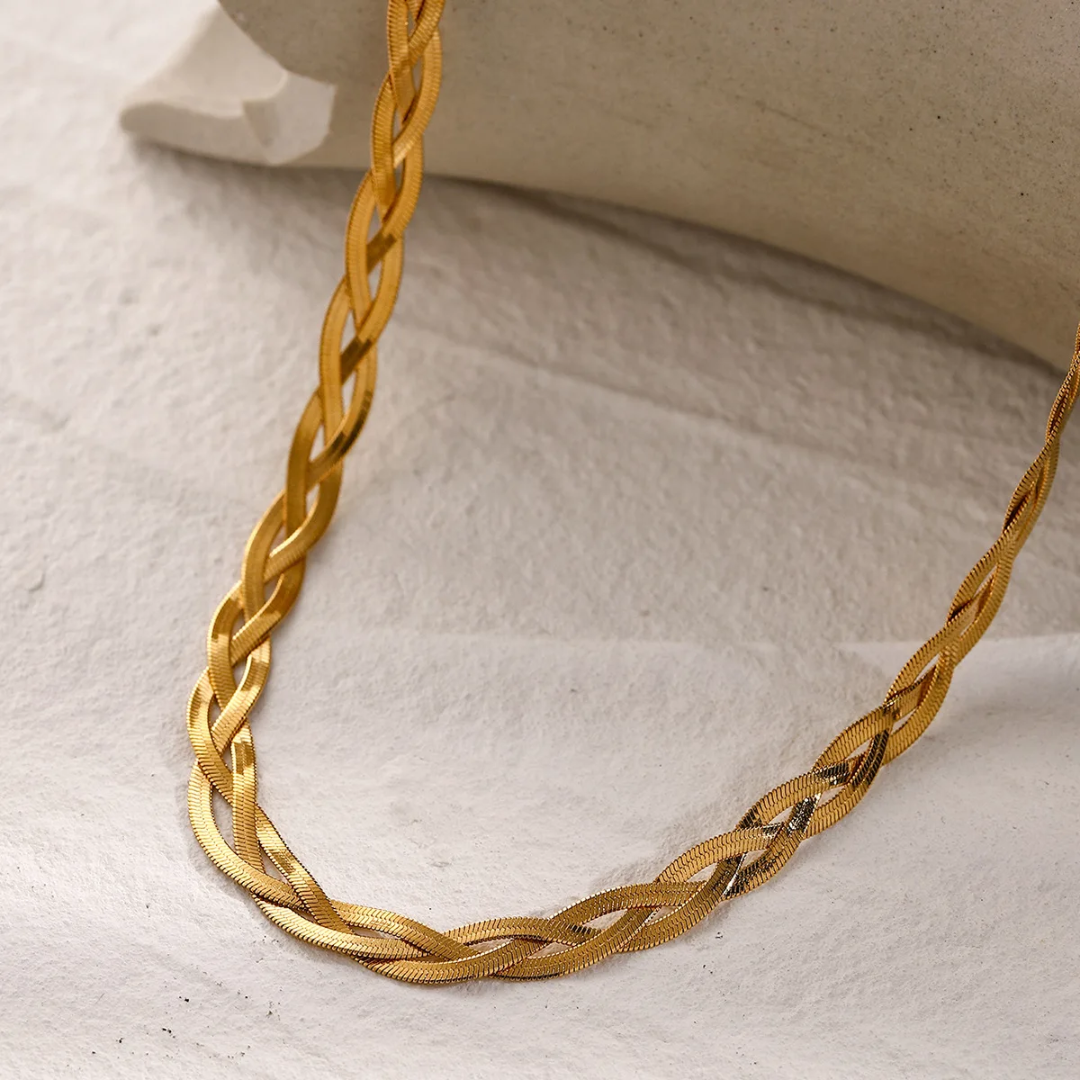 Golden Braids - Necklace