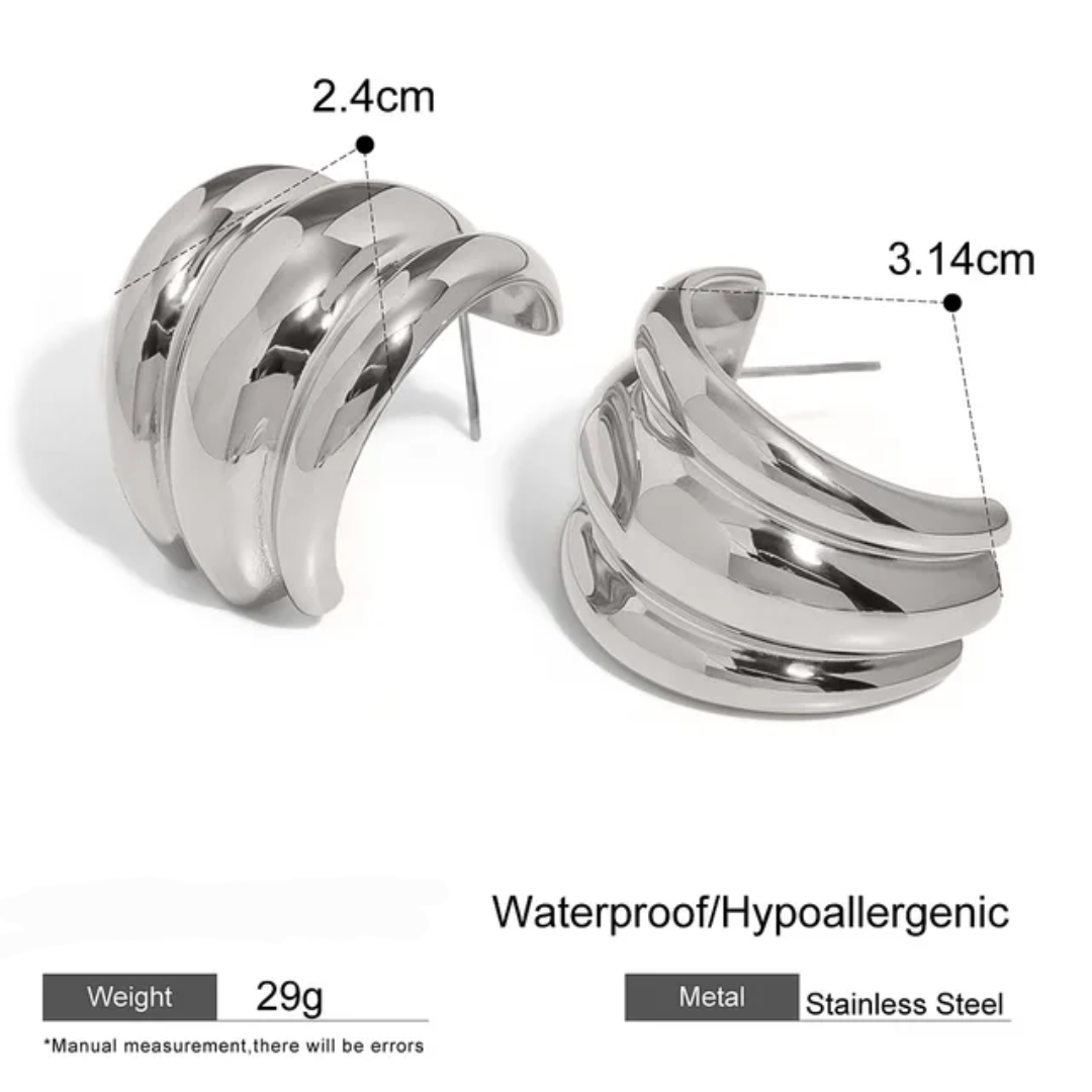 Chunky - Silver Earrings