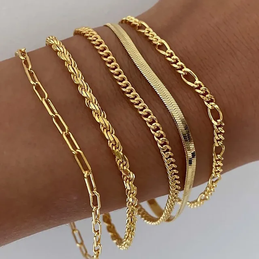 Elegant - Set of 5 Bracelets