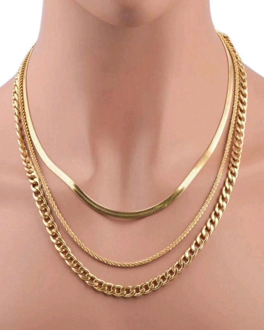 Shimmer Love - Set of 3 Necklaces