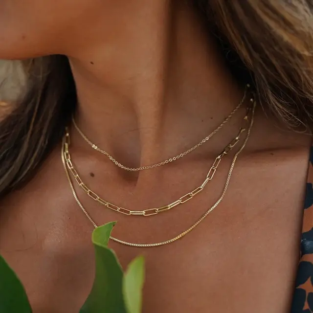 Trinity Gleam - 3 Layers Necklace