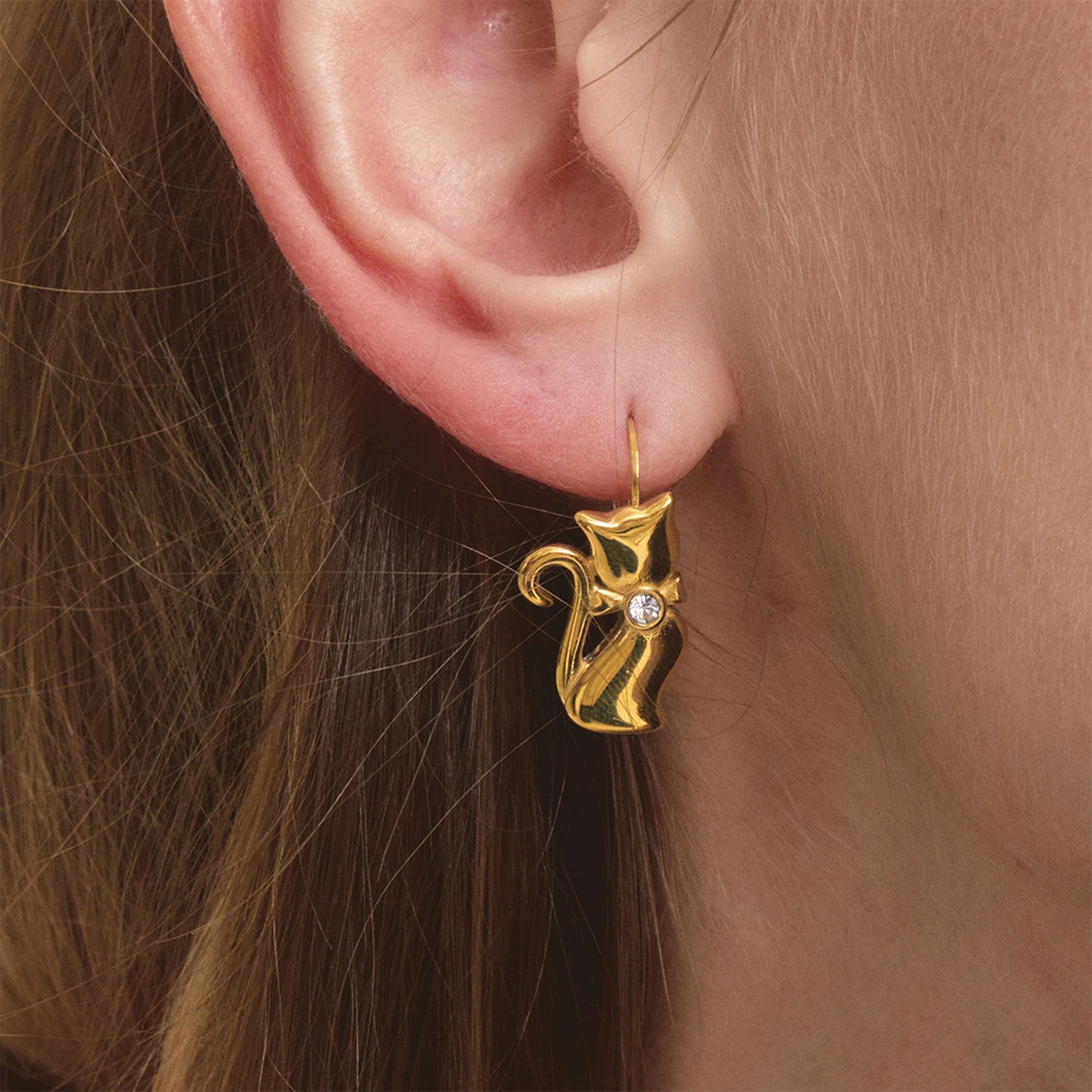 Feline Charm - Earrings