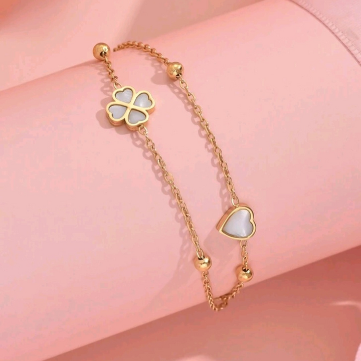 Clover - 2 Layers Anklet
