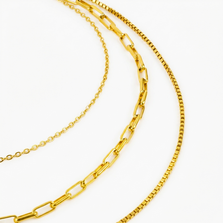Trinity Gleam - 3 Layers Necklace