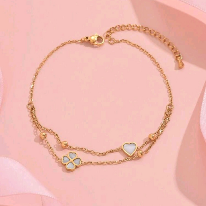 Clover - 2 Layers Anklet