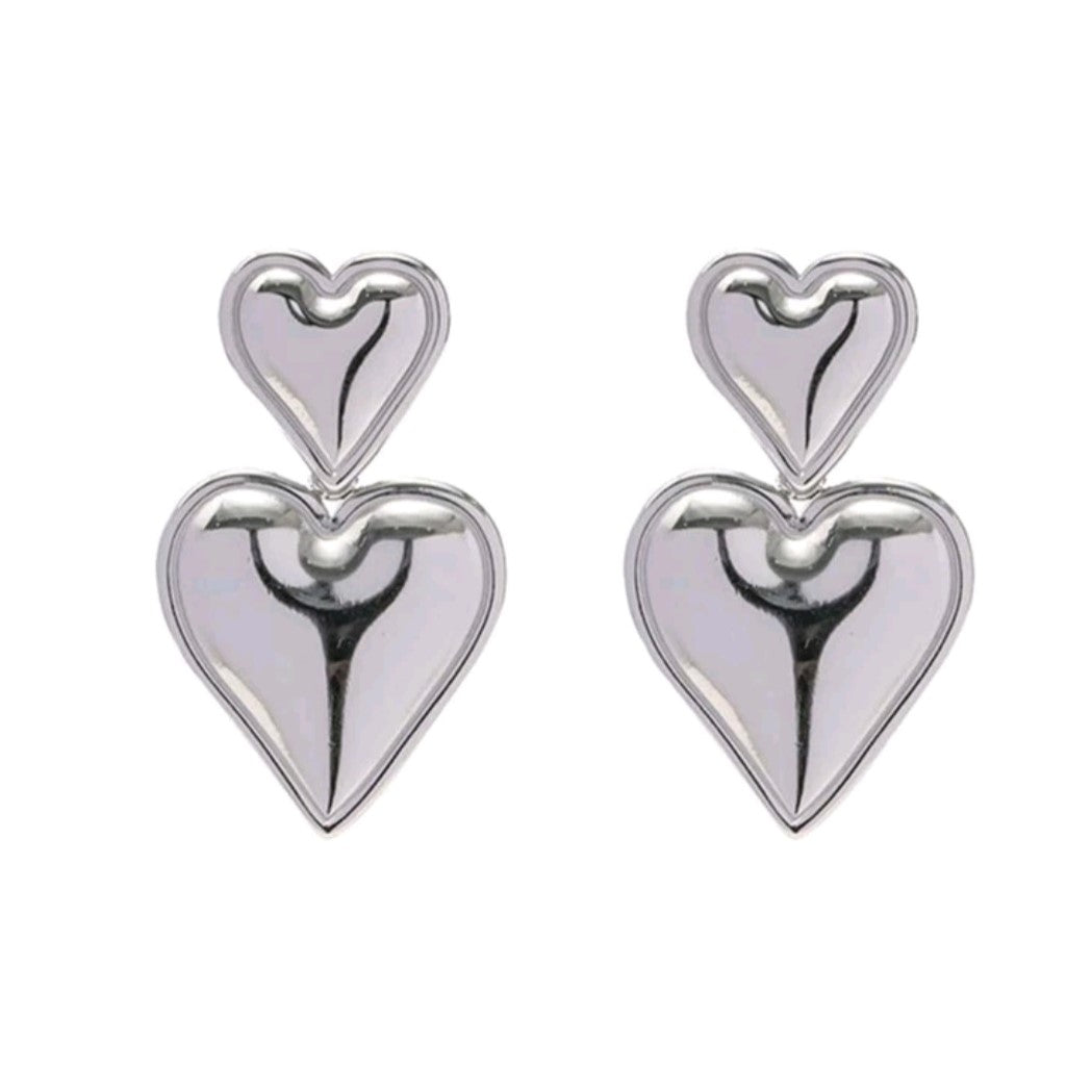 Love Drop - Silver Earrings
