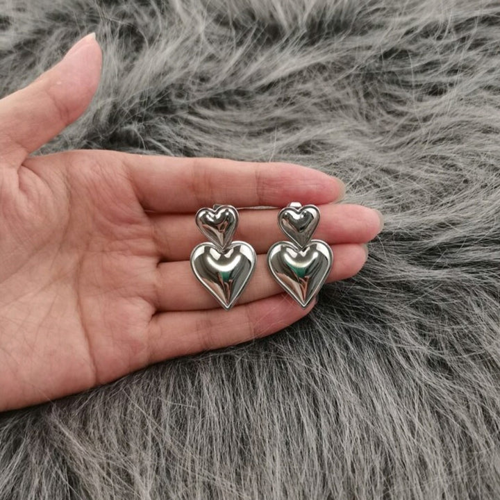 Love Drop - Silver Earrings
