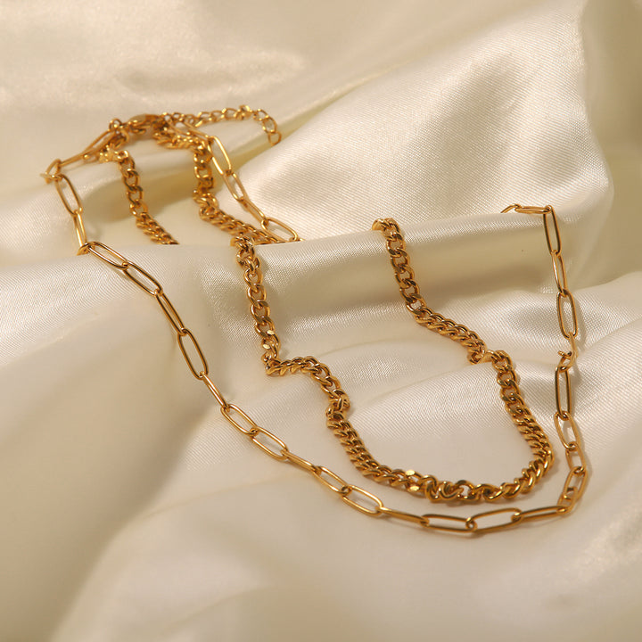 Edgy - 2 Layers Necklace