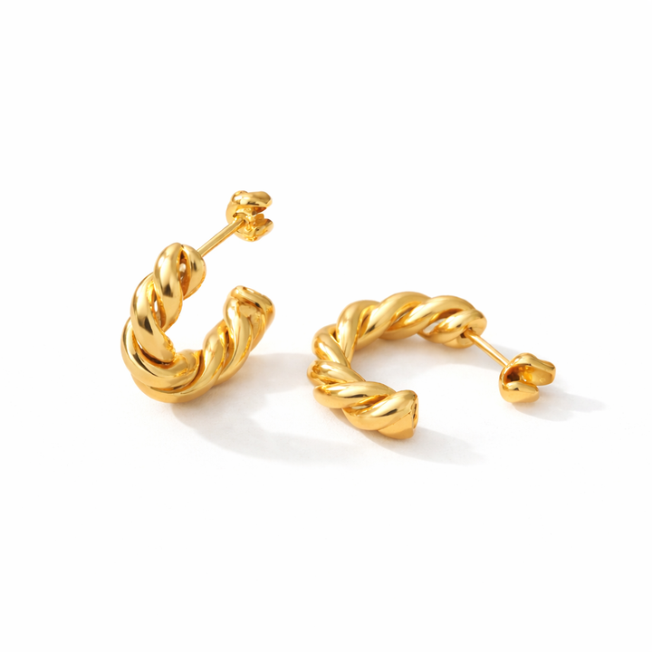 Braided Hoop - Earrings