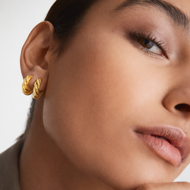 Braided Hoop - Earrings