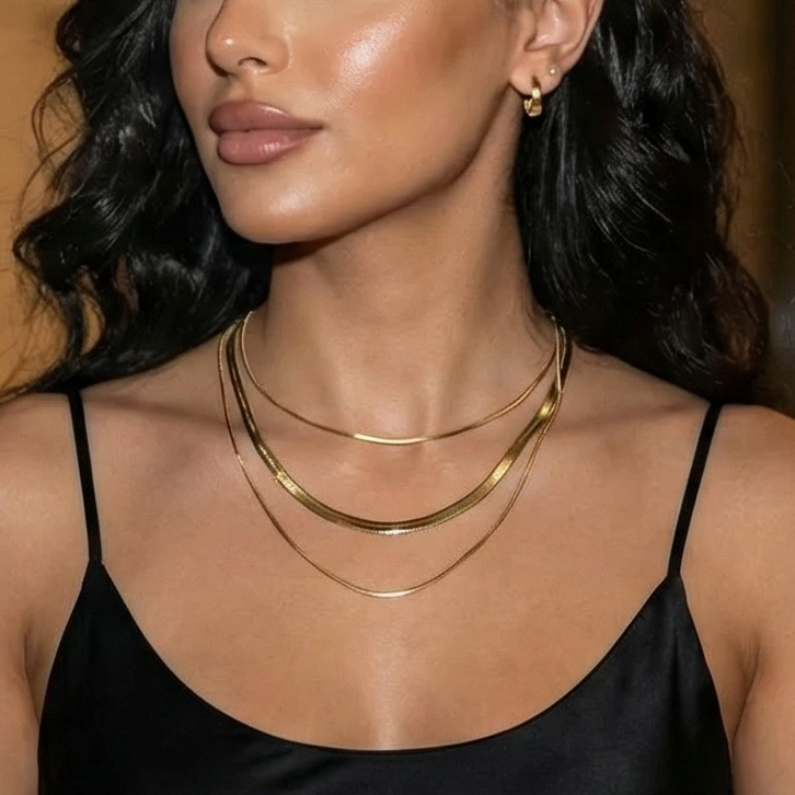 Timeless Shine - 3 Layers Necklace