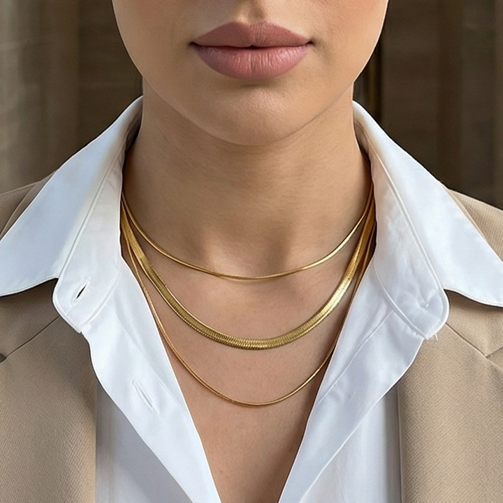 Timeless Shine - 3 Layers Necklace