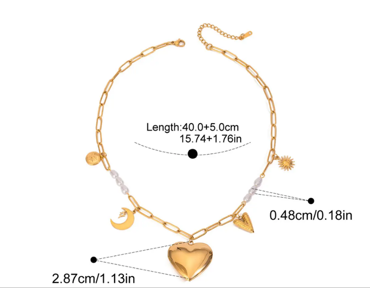 Under The Moonlight - Charm Necklace