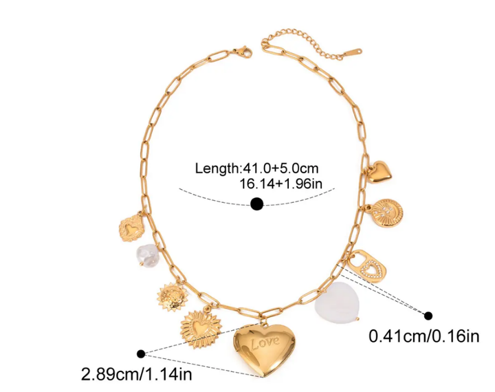 Lock to My Heart - Charm Necklace