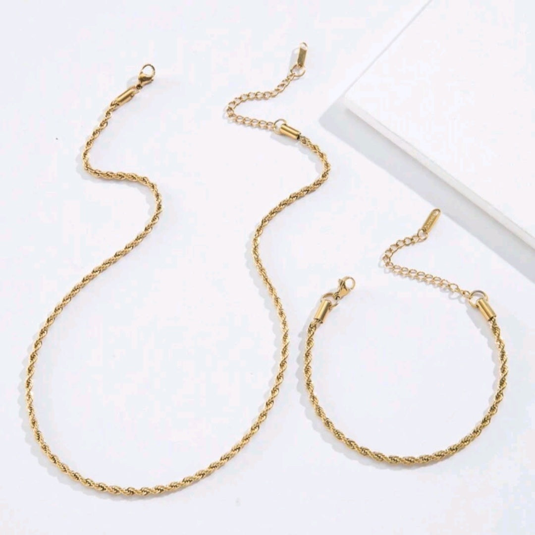 The Rope - Necklace and Bracelet Set