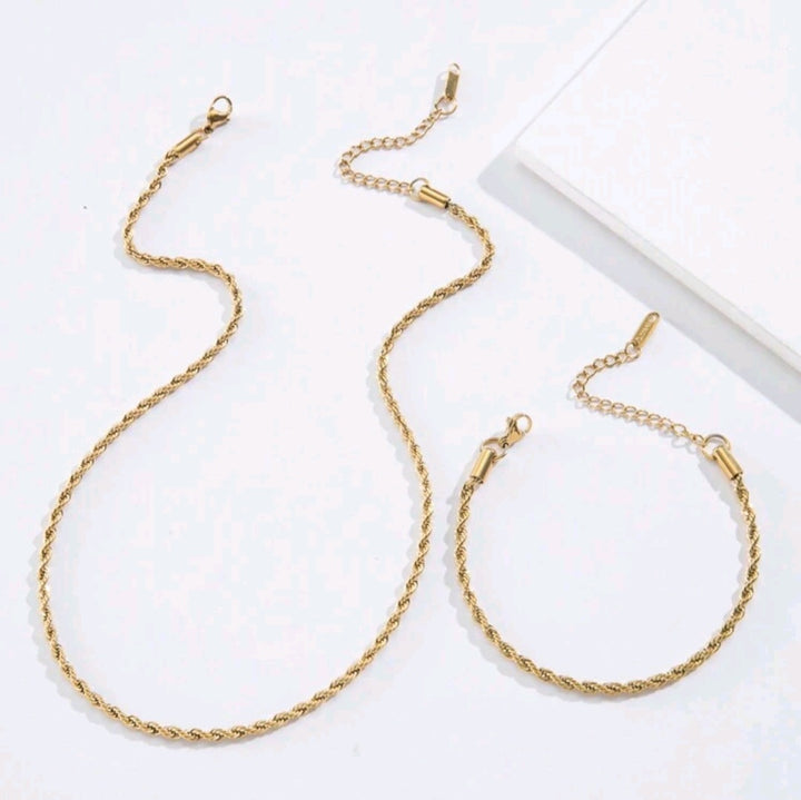 The Rope - Necklace and Bracelet Set