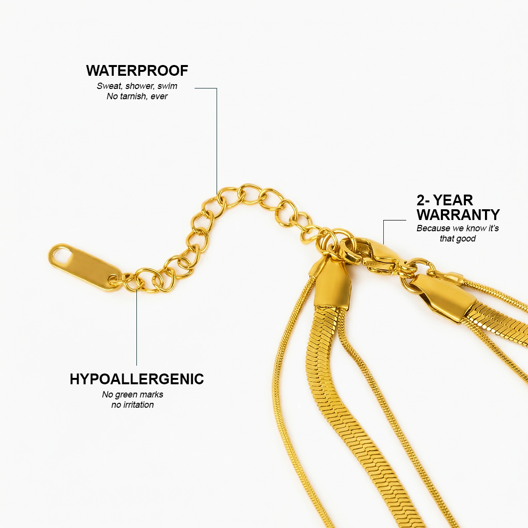 Timeless Shine - 3 Layers Necklace