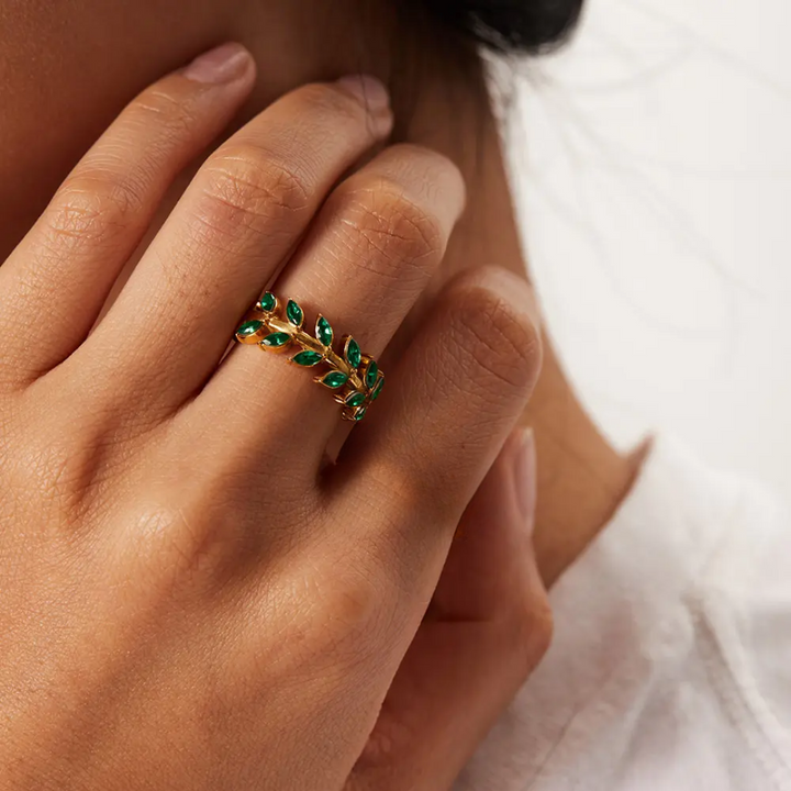 Green Palms - Ring