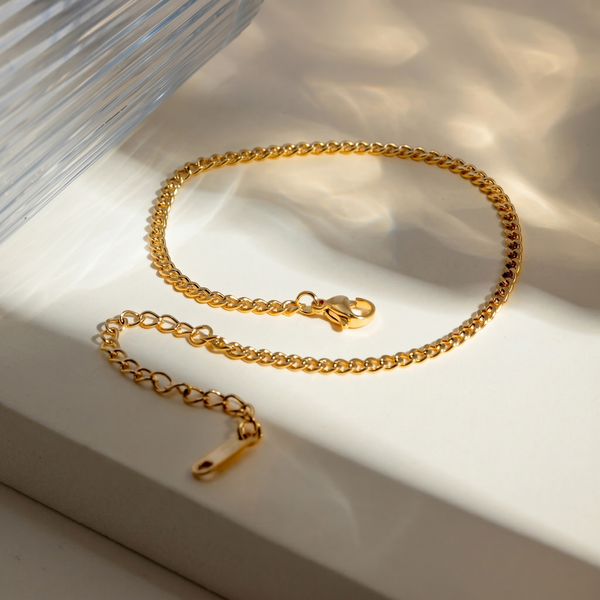 Ibiza Curb Anklet (Gold)