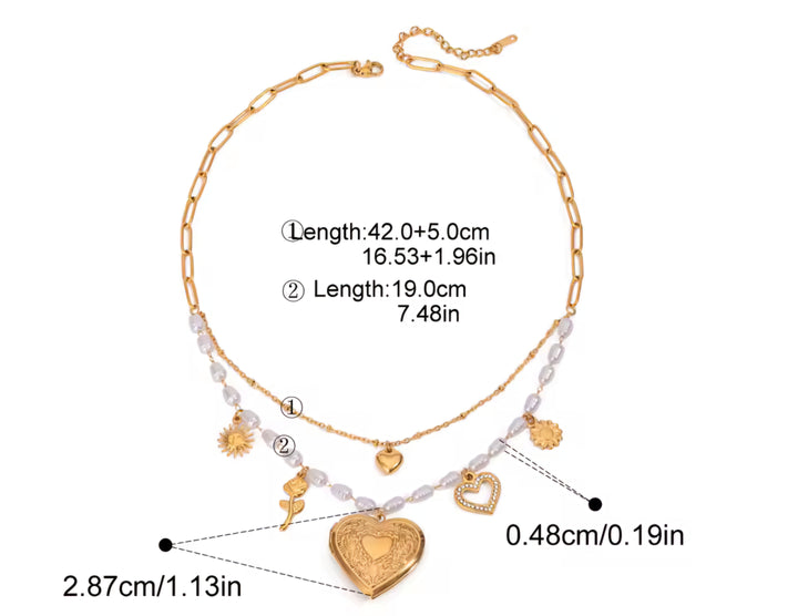 For the Love of Flowers - Charm Necklace