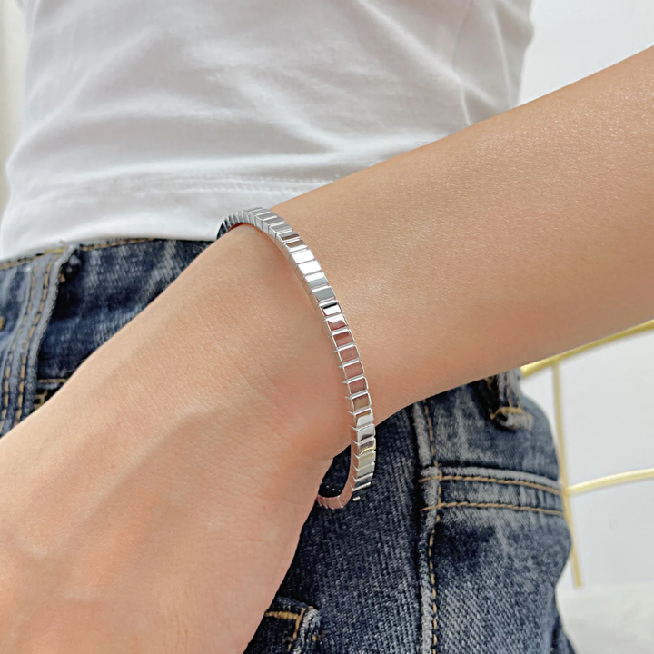 Geometry - Silver Bangle