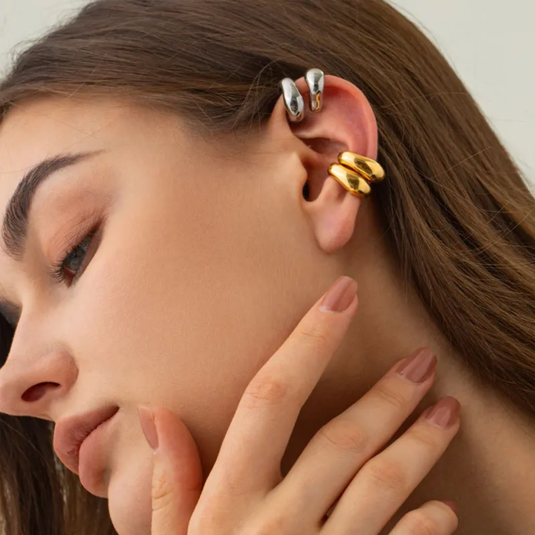 Petra Hammered Earcuffs