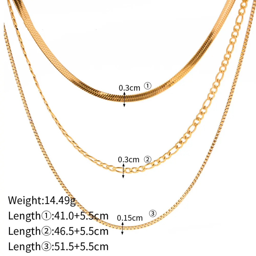 Dubai Triple Necklace