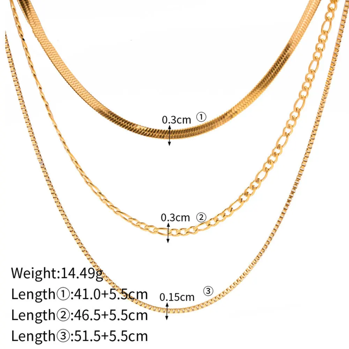 Dubai Triple Necklace