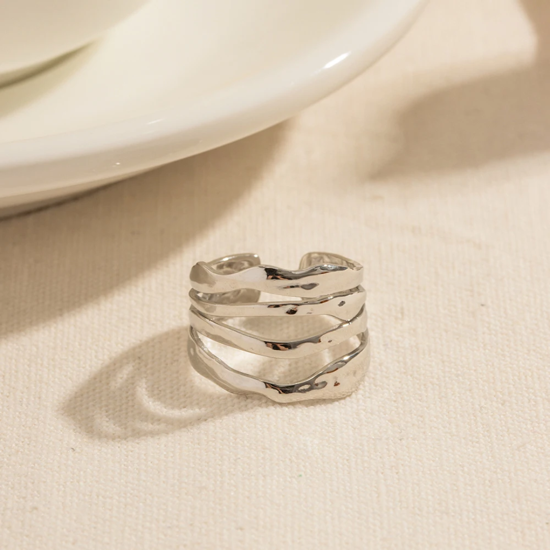Layered - Silver Ring