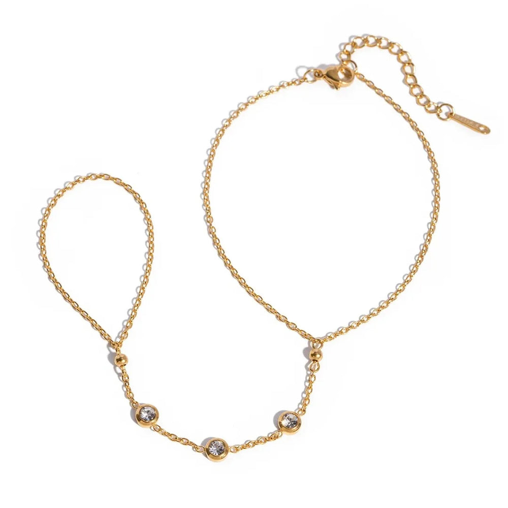 Como Studded Hand Chain