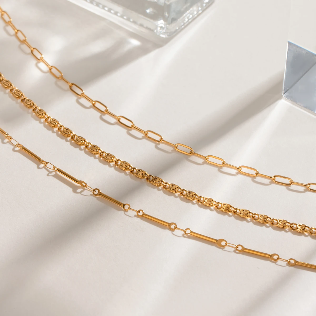 Vintage - 3 Layers Necklace