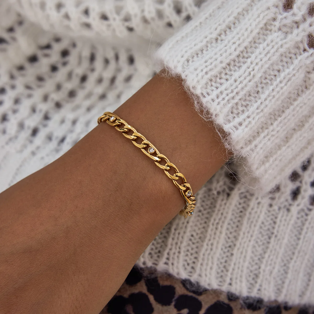 Amara Studded Chain Bracelet