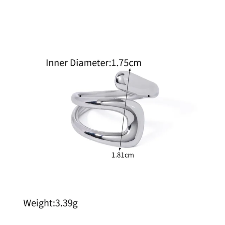 Tulum Wrap Ring (Silver)