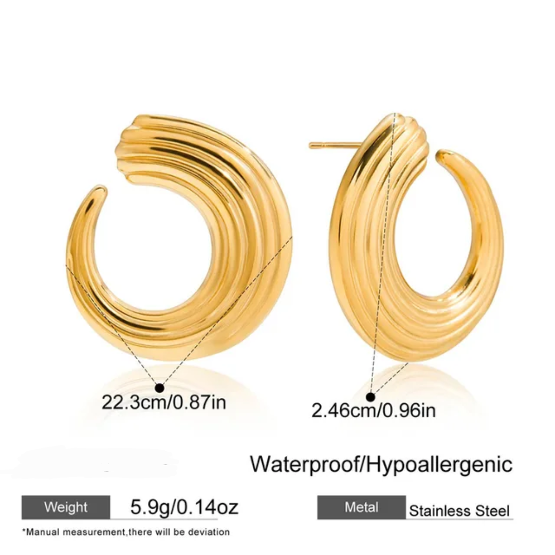 Batroun Swirl Earrings
