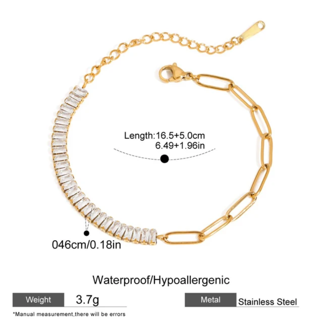 Amman Tennis Paper Clip Bracelet
