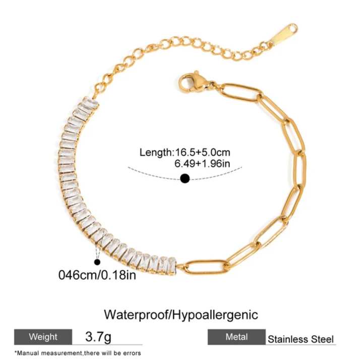Amman Tennis Paper Clip Bracelet