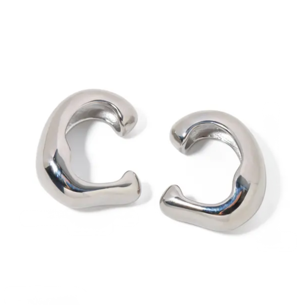 Petra Hammered Earcuffs (Silver)