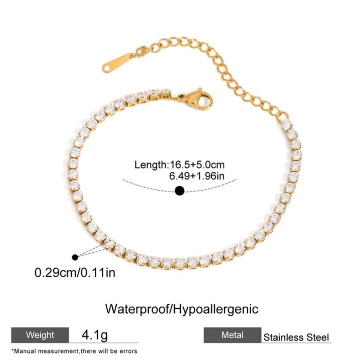 AlUla Tennis Bracelet (3 mm)