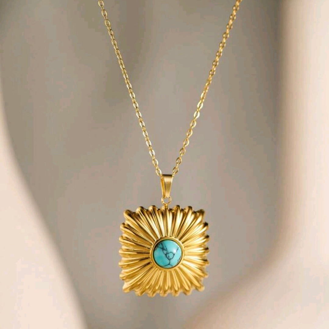 The Blue Square - Necklace