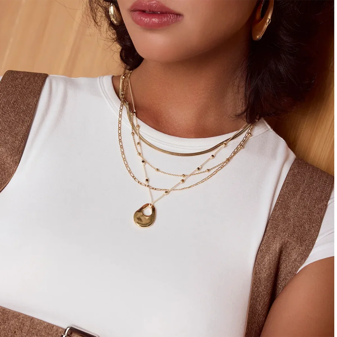 Trio Beads - 3 Layers Necklace