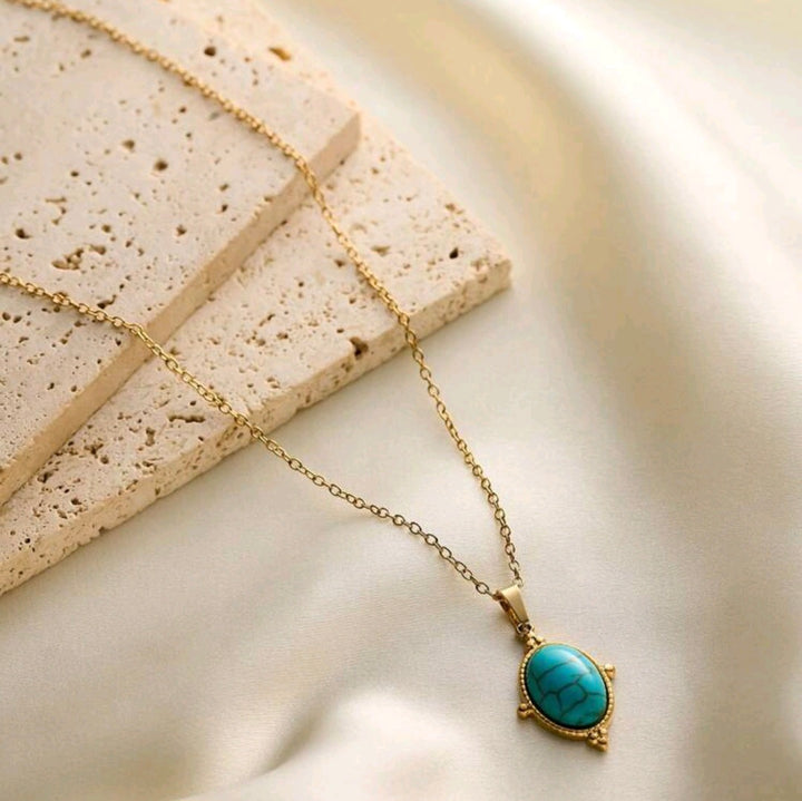 The Blue Oval - Necklace