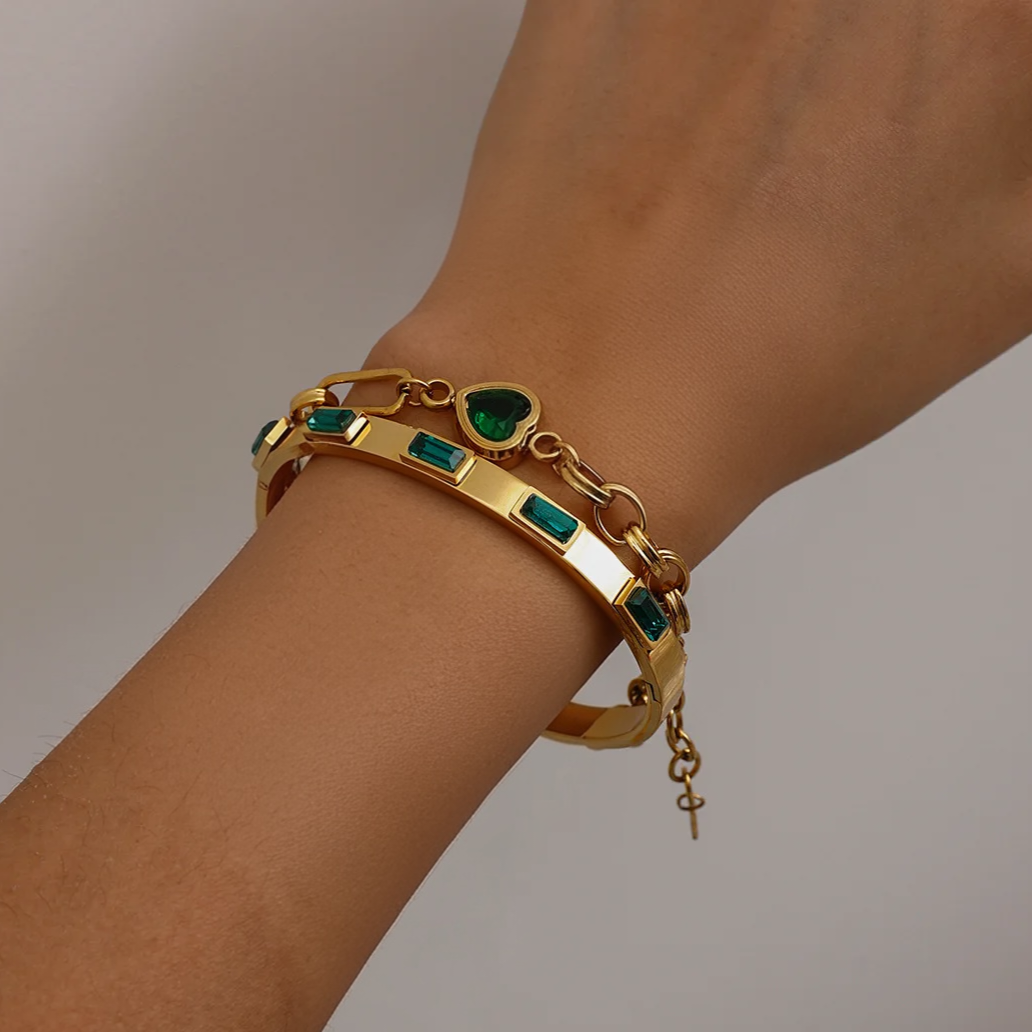 Seattle Emerald Bangle
